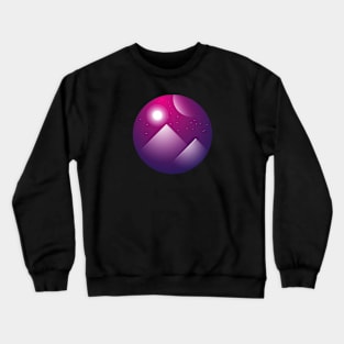 Space scene Crewneck Sweatshirt